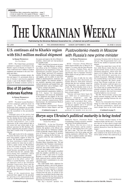 The Ukrainian Weekly 1999, No.36