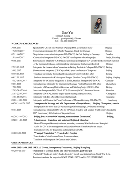 Resume Template Guide