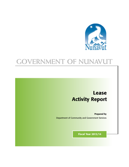 Lease Activity Report 2013/14