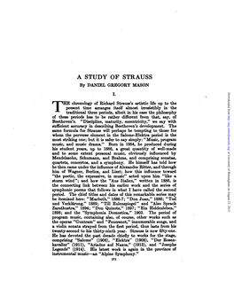 A STUDY of STRAUSS by DANIEL GBEGOBY MASON Downloaded from I