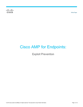 Cisco AMP for Endpoints: Exploit Prevention