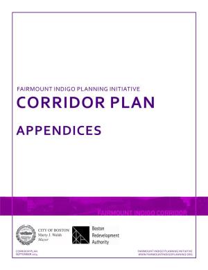 Fairmount Indigo Planning Initiative Corridor Plan Appendices