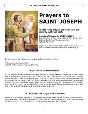 Prayers to SAINT JOSEPH