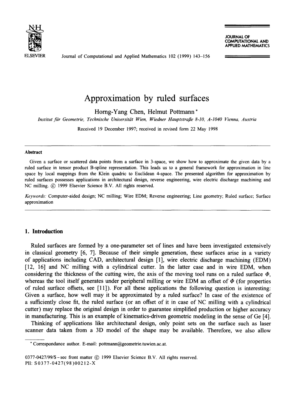 Approximation by Ruled Surfaces