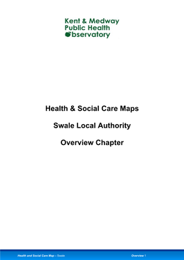 Health & Social Care Maps Swale Local Authority Overview Chapter