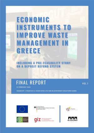 Economic Instruments to Improve Waste Management in Greece