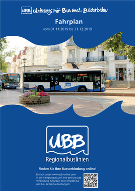 Fahrplan Regionalbuslinien