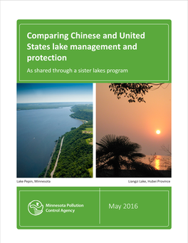 Comparing Chinese and United States Lake Management and Protection As Shared Through a Sister Lakes Program