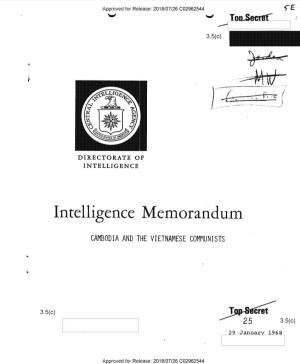 Intelligence Memorandum