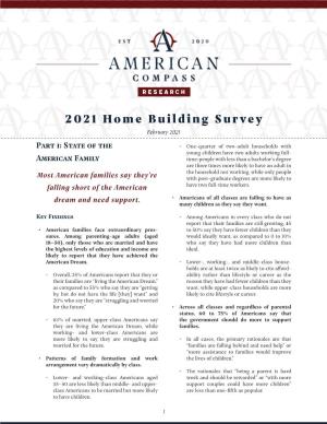 2021 Home Building Survey February 2021