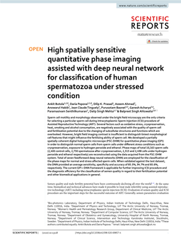 High Spatially Sensitive Quantitative Phase Imaging Assisted with Deep