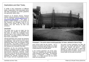 Gasholders and Their Tanks