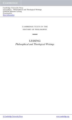 LESSING Philosophical and Theological Writings