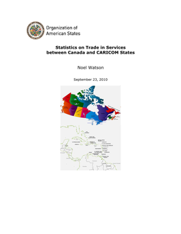 Statistics on Trade in Services Between Canada and CARICOM States