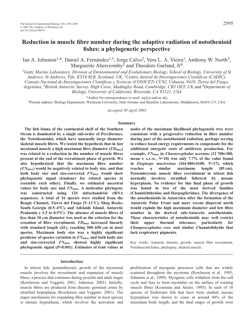 A Phylogenetic Perspective Ian A