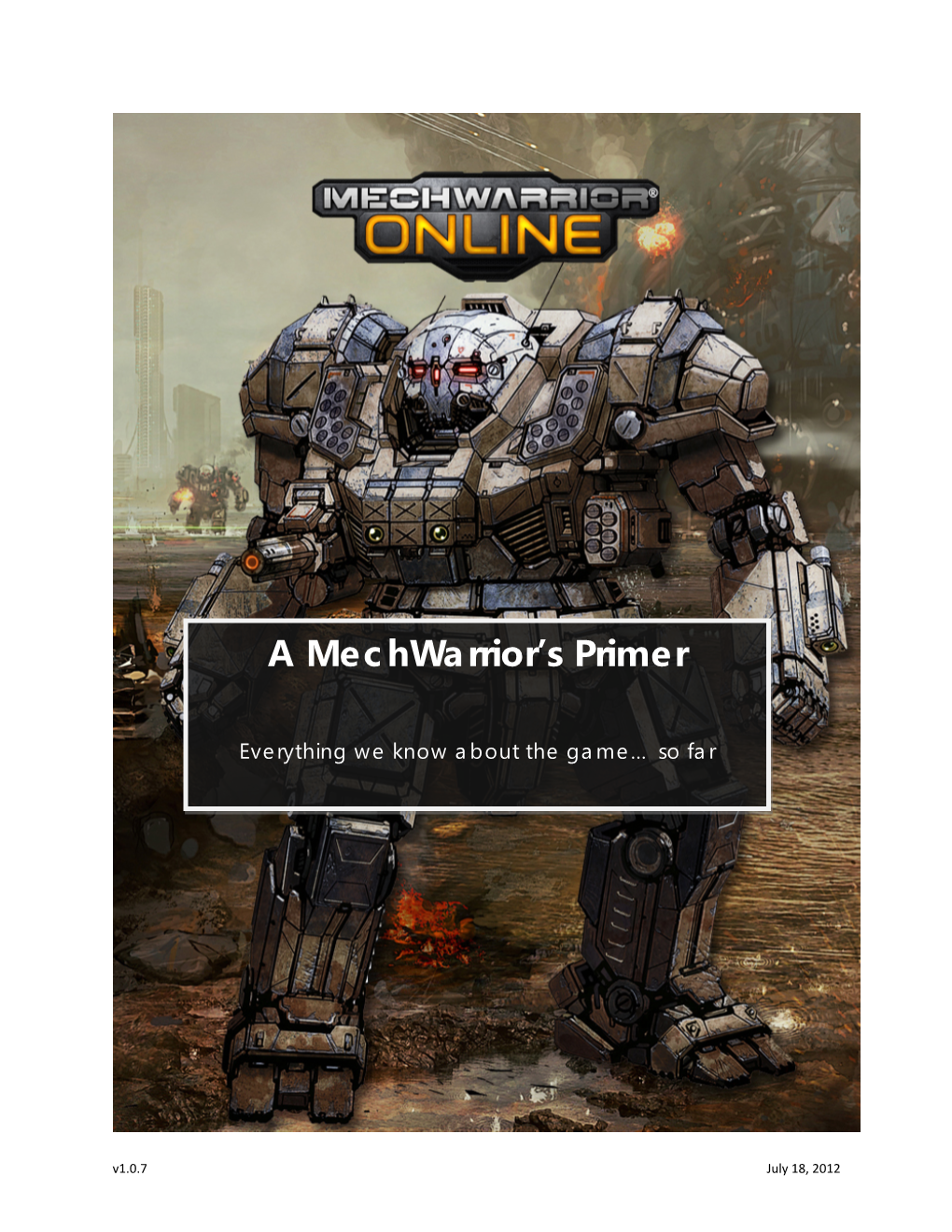 A Mechwarrior's Primer