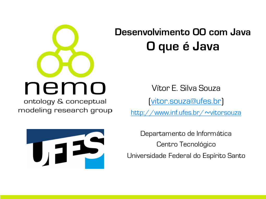 Desenvolvimento OO Com Java O Que É Java