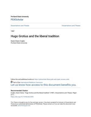 Hugo Grotius and the Liberal Tradition