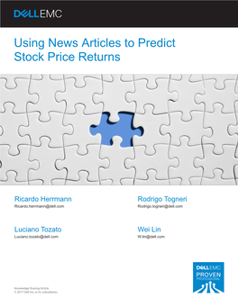 Using News Articles to Predict Stock Price Returns