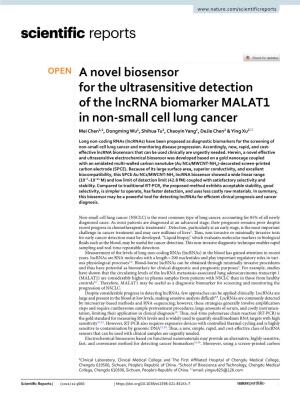 A Novel Biosensor for the Ultrasensitive Detection of The
