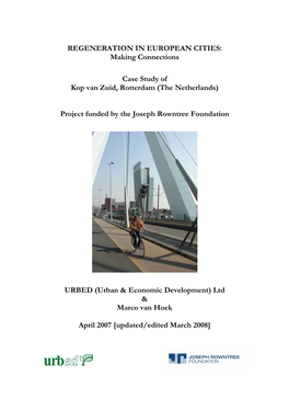 Making Connections Case Study of Kop Van Zuid, Rotterdam