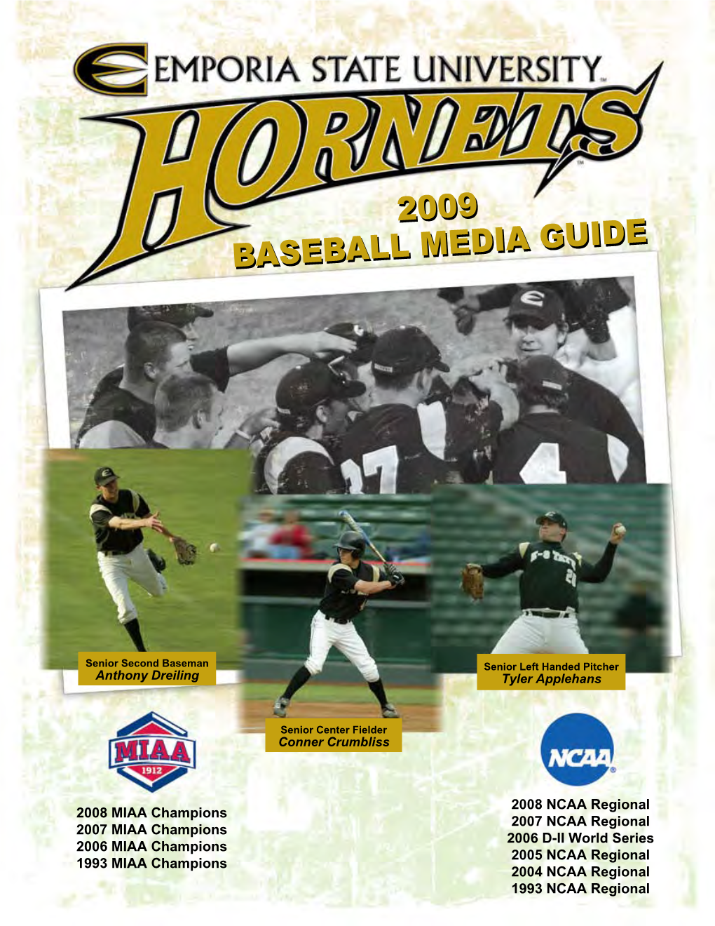 2009 Baseball Media Guide 2009 Baseball Media Guide