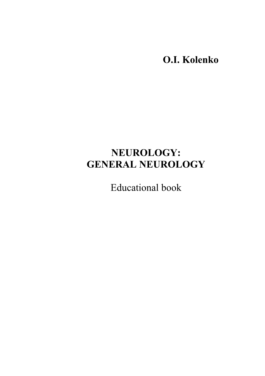 General Neurology