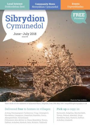 Sibrydion (Priceless) Cymunedol June–July 2018 Issue 58
