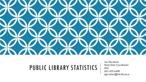 Public Library Statistics