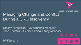 Managing Change and Conflict During a CRO Insolvency