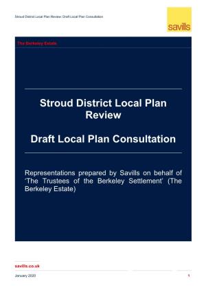 Stroud District Local Plan Review Draft Local Plan Consultation