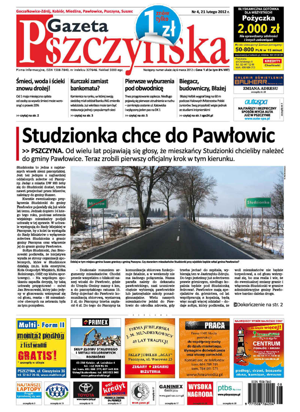 Studzionka Chce Do Pawłowic » PSZCZYNA