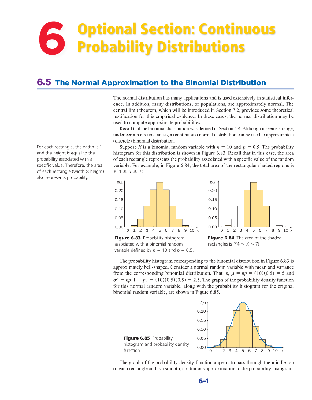 Optional Section: Continuous Probability Distributions