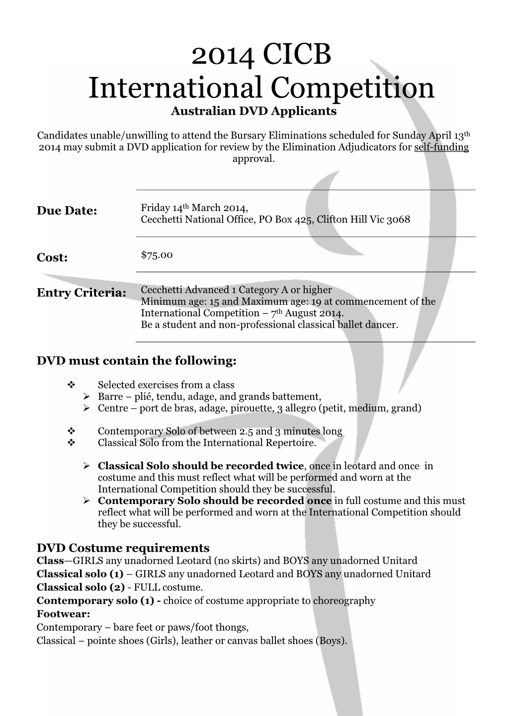 2008 CICB International Competition