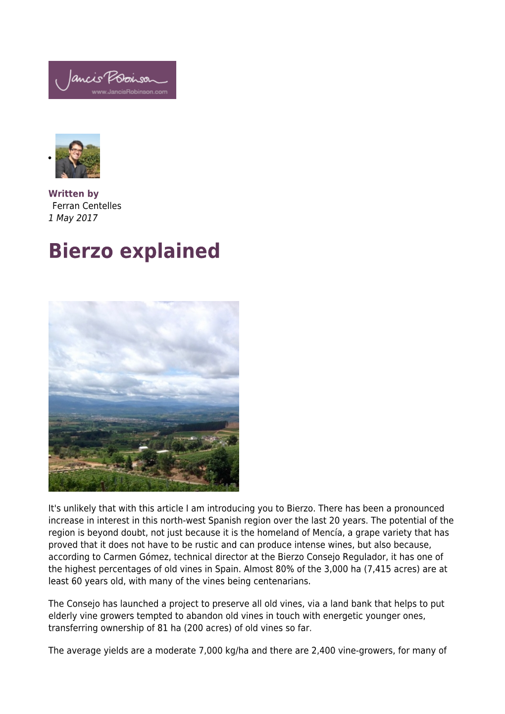 Bierzo Explained