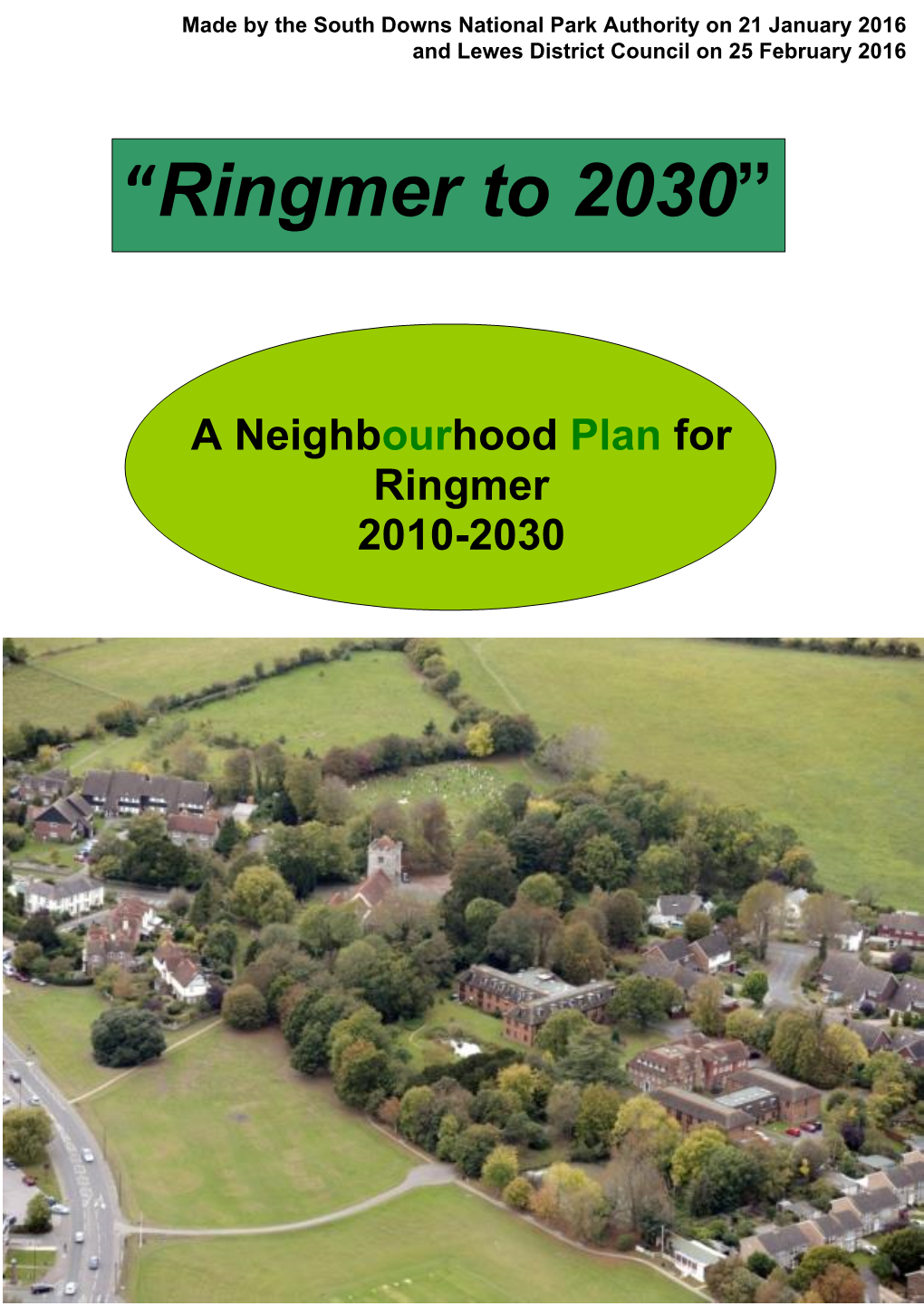 “Ringmer to 2030”