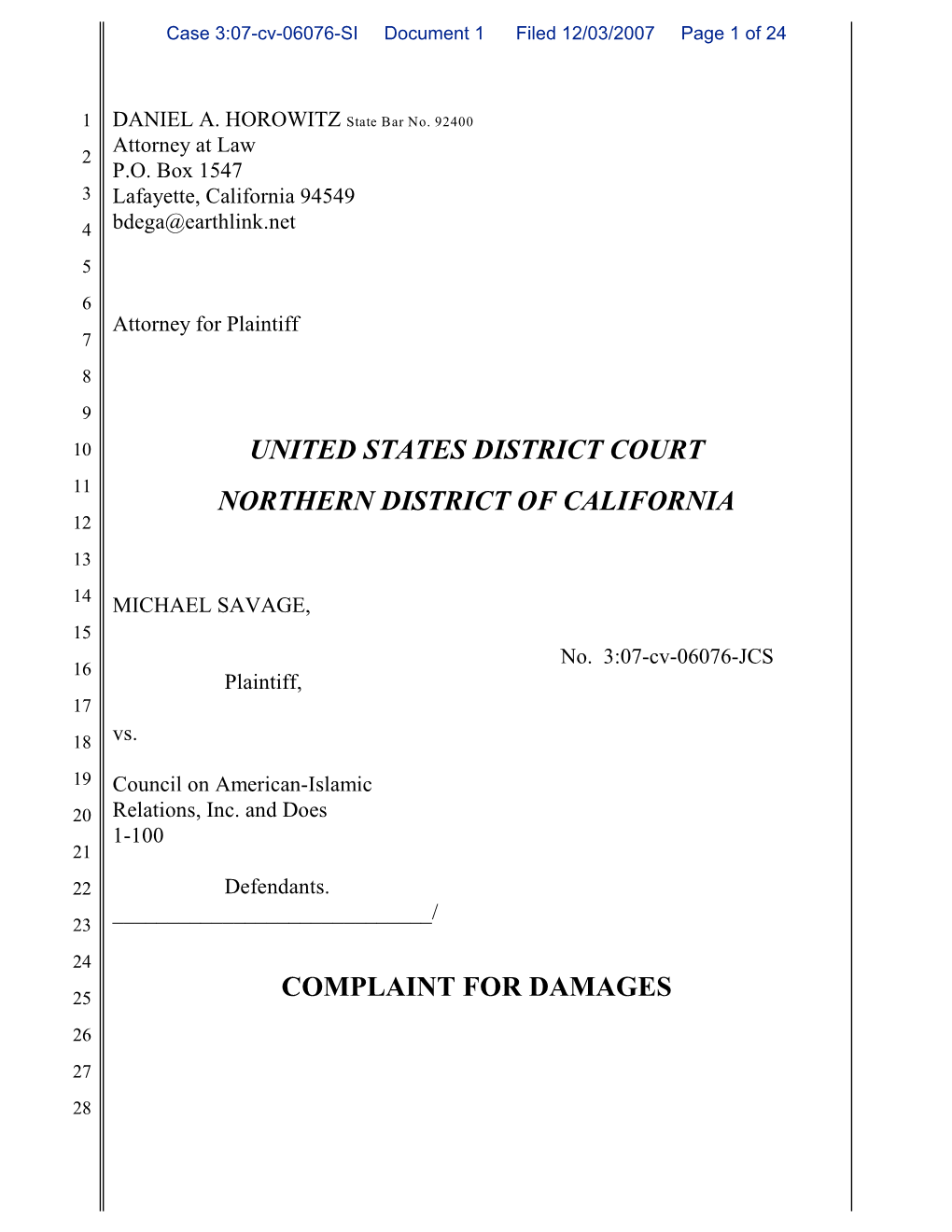 United States District Court Northern District Of