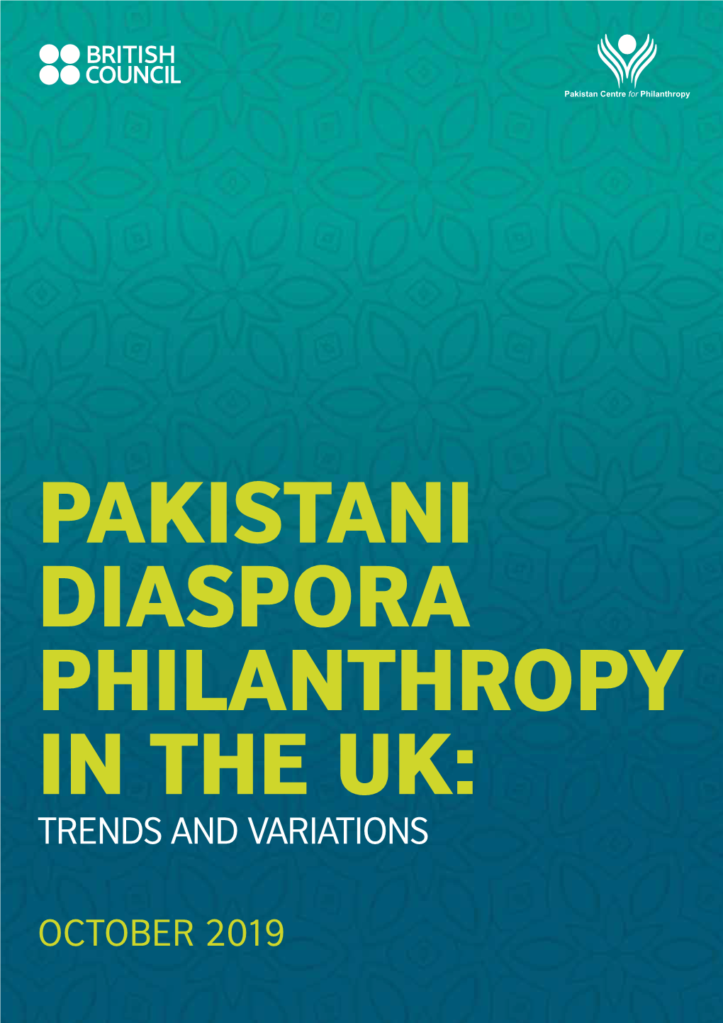 Pakistani Diaspora Philanthropy in the Uk: Trends and Variations