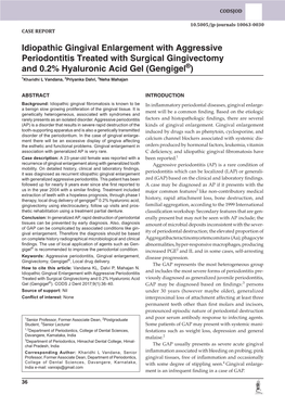 Idiopathic Gingival Enlargement With