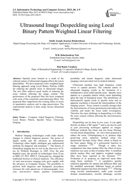 Ultrasound Imag ... Ghted Linear Filtering.Pdf