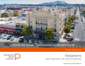 Walgreens Extended Lease