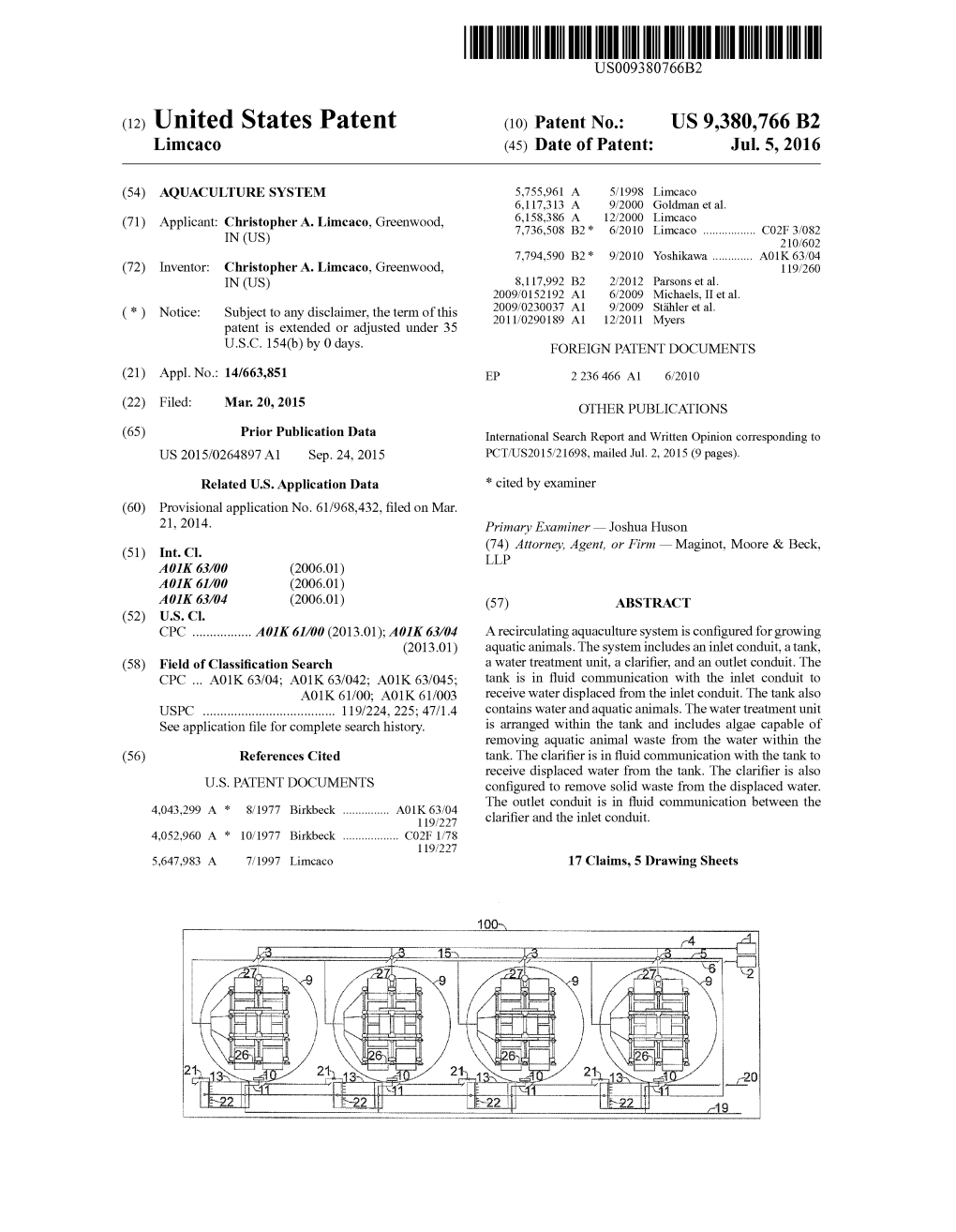 United States Patent (10) Patent No.: US 9,380,766 B2 Limcaco (45) Date of Patent: Jul