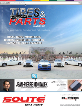 The Middle East's First Automotive, Tires & Parts News Source