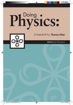 A Festschrift for Thomas Erber