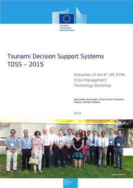 Tsunami Decision Support Systems TDSS – 2015