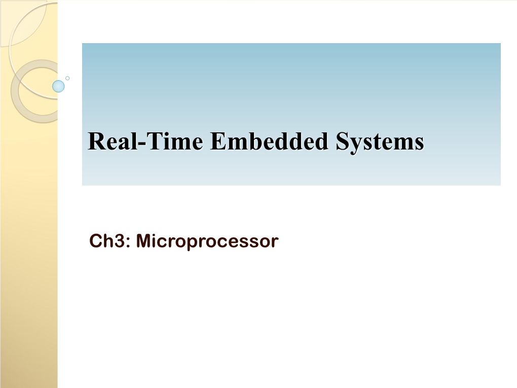 Real-Time Embedded Systems