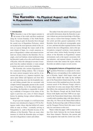 The Kuroshio - Its Physical Aspect and Roles in Kagoshima’S Nature and Culture - Hirohiko NAKAMURA