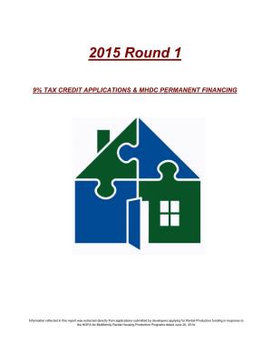 2015 Round 1 9% Applications