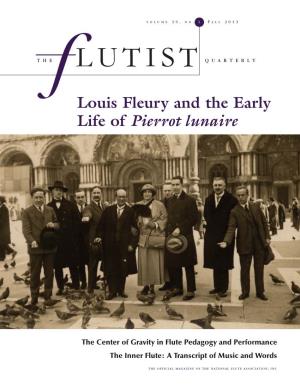 Louis Fleury and the Early Life of Pierrot Lunaire