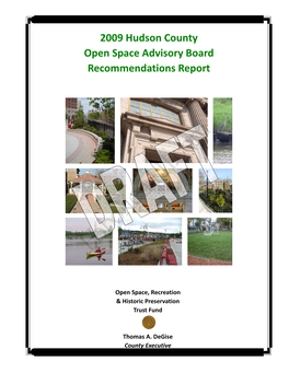 Hudson County Open Space Advisory Board Recommendations Report